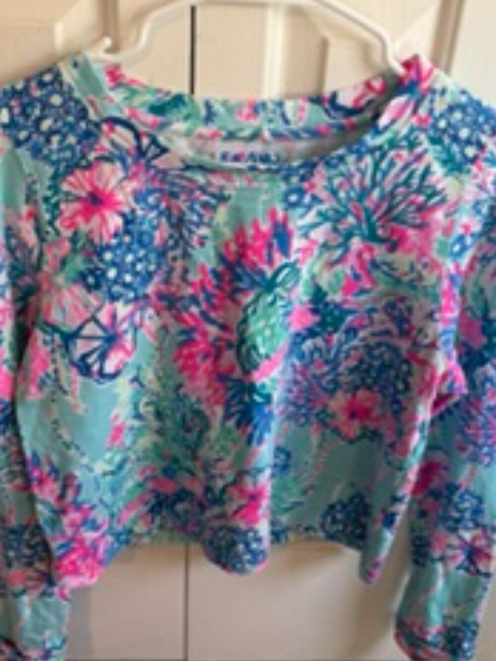 Lilly Pulitzer Luxetic Long Sleeve lightweight sweatshirt